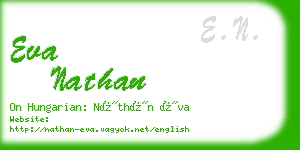 eva nathan business card